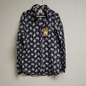 7 Diamonds Flourish Long Sleeve Shirt, Men's XXL. New Business Grey White office